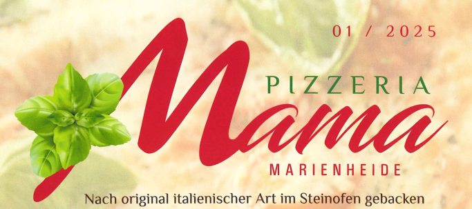 Nach orginal italienischer Art im Steinofen gebacken Pizzeria Mama Marienheide